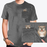 Funny Dog Pocket T-Shirt