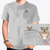 Naughty Bulldog Pocket Shirt
